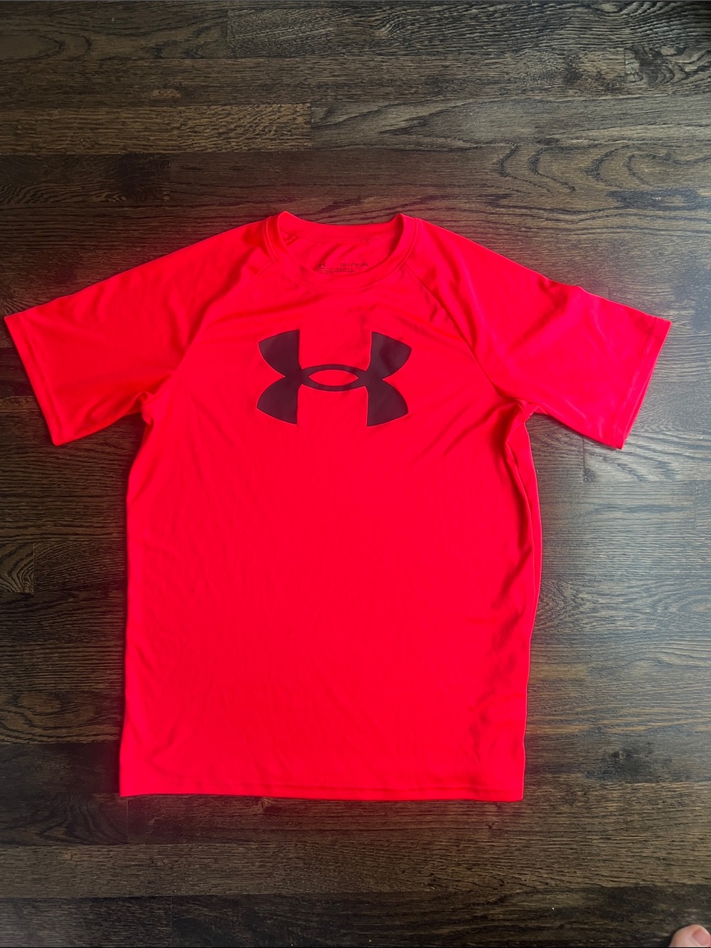 Under Armour Youth Boys’ Tech Hybrid Bright Red Short-Sleeve Tee T-Shirt| XL